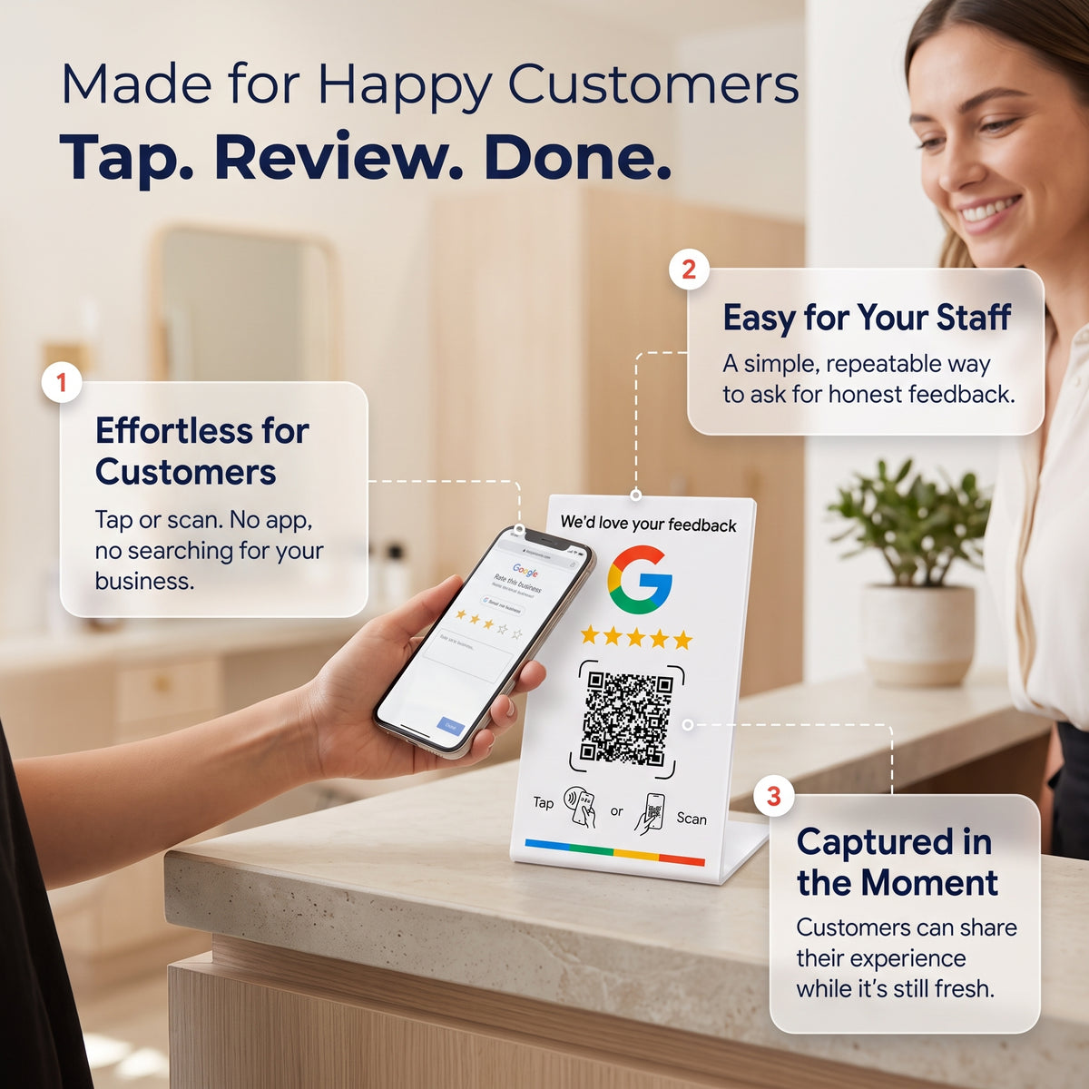 OneTap Review Stand